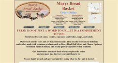 Desktop Screenshot of marysbreadbasket.com